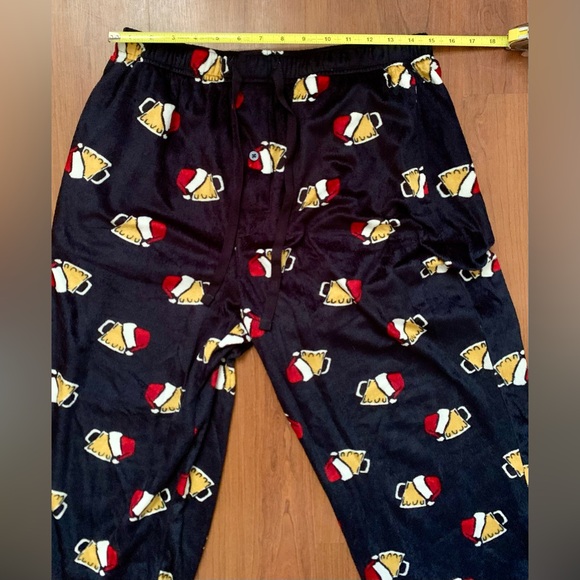Men’s Pajama Pants BEER JUGS Navy Blue Size Large - Picture 6 of 6